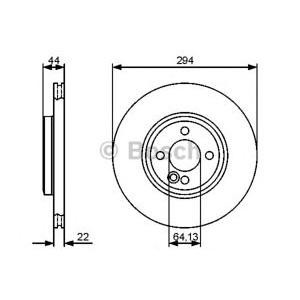 спирачен диск BOSCH 0 986 479 438 