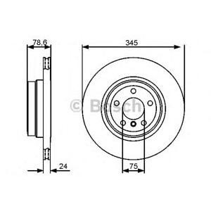 спирачен диск BOSCH 0 986 479 443 