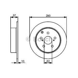 спирачен диск BOSCH 0 986 479 448 