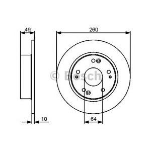 спирачен диск BOSCH 0 986 479 450