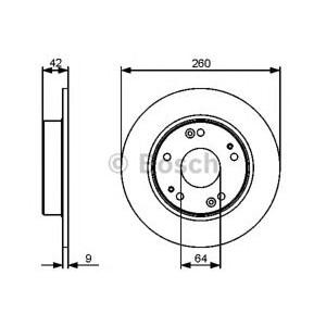 спирачен диск BOSCH 0 986 479 451 