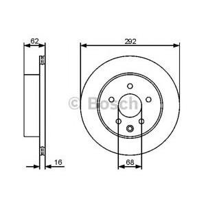 спирачен диск BOSCH 0 986 479 453 