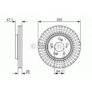 спирачен диск BOSCH 0 986 479 456