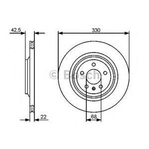 спирачен диск BOSCH 0 986 479 457 