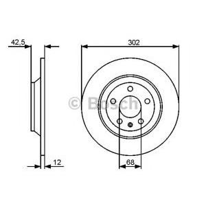спирачен диск BOSCH 0 986 479 458 