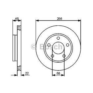 спирачен диск BOSCH 0 986 479 463