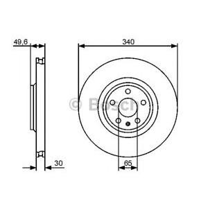 спирачен диск BOSCH 0 986 479 464