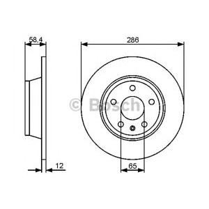 спирачен диск BOSCH 0 986 479 465 