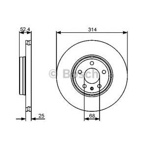 спирачен диск BOSCH 0 986 479 467 