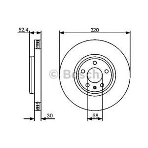 спирачен диск BOSCH 0 986 479 468 