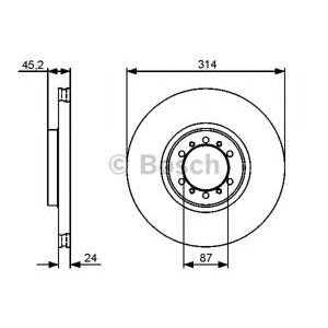 спирачен диск BOSCH 0 986 479 469