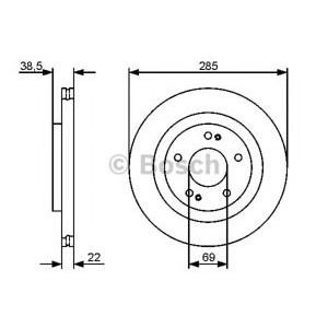 спирачен диск BOSCH 0 986 479 470 