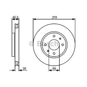 спирачен диск BOSCH 0 986 479 471