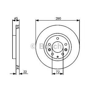 спирачен диск BOSCH 0 986 479 474 