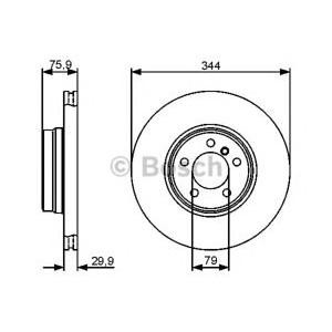 спирачен диск BOSCH 0 986 479 475