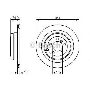 спирачен диск BOSCH 0 986 479 479