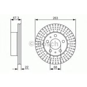 спирачен диск BOSCH 0 986 479 480