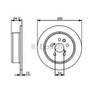 спирачен диск BOSCH 0 986 479 483 