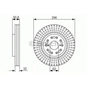 спирачен диск BOSCH 0 986 479 485