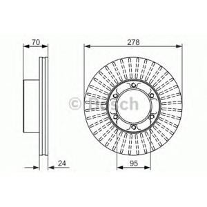 спирачен диск BOSCH 0 986 479 488