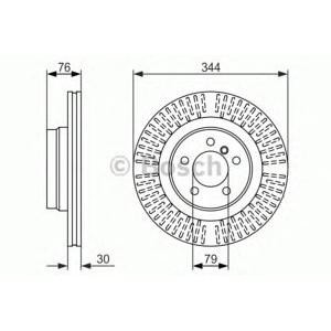спирачен диск BOSCH 0 986 479 489