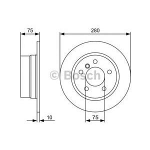 спирачен диск BOSCH 0 986 479 494