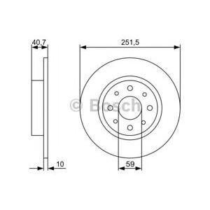 спирачен диск BOSCH 0 986 479 502