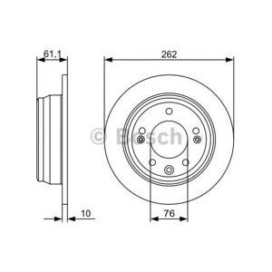спирачен диск BOSCH 0 986 479 508 