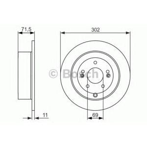 спирачен диск BOSCH 0 986 479 C15