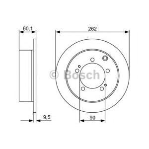 спирачен диск BOSCH 0 986 479 512
