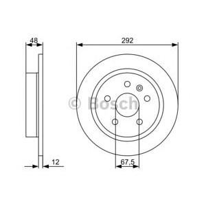 спирачен диск BOSCH 0 986 479 513