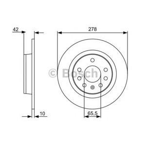 спирачен диск BOSCH 0 986 479 515 