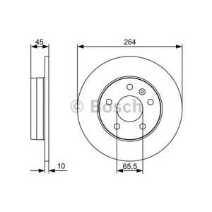 спирачен диск BOSCH 0 986 479 516 