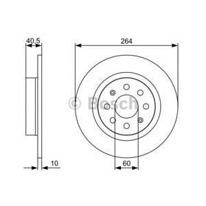спирачен диск BOSCH 0 986 479 517 