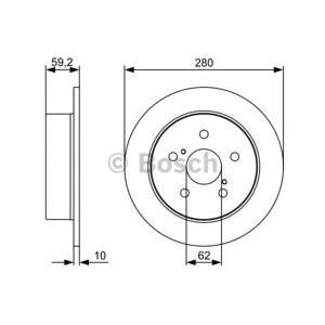 спирачен диск BOSCH 0 986 479 520