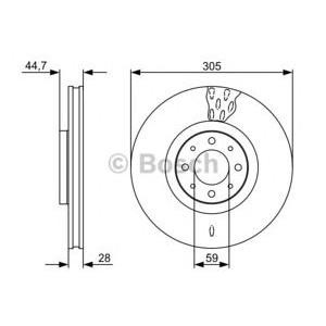 спирачен диск BOSCH 0 986 479 530