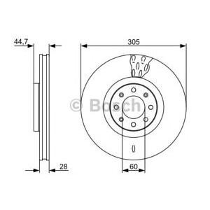 спирачен диск BOSCH 0 986 479 531