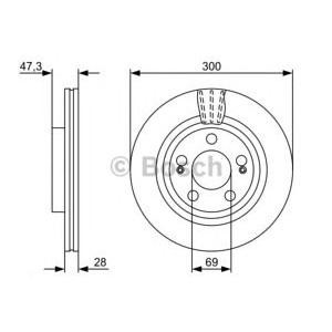 спирачен диск BOSCH 0 986 479 537