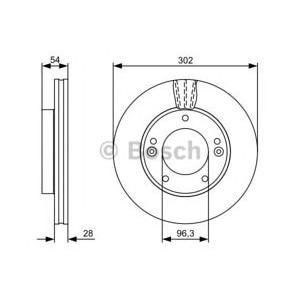 спирачен диск BOSCH 0 986 479 540
