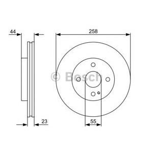 спирачен диск BOSCH 0 986 479 541