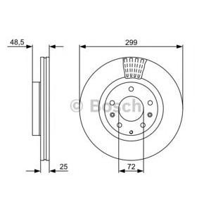 спирачен диск BOSCH 0 986 479 542