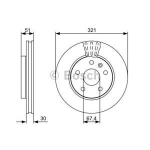 спирачен диск BOSCH 0 986 479 C16