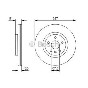 спирачен диск BOSCH 0 986 479 545