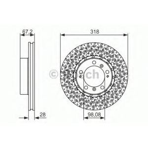 спирачен диск BOSCH 0 986 479 549