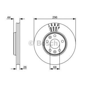 спирачен диск BOSCH 0 986 479 551