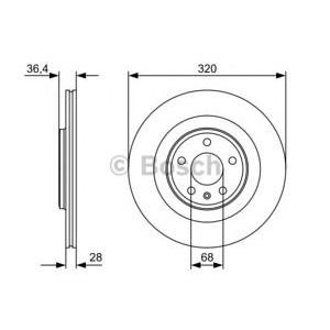 спирачен диск BOSCH 0 986 479 552