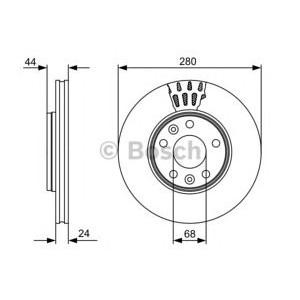 спирачен диск BOSCH 0 986 479 553