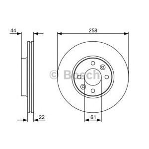 спирачен диск BOSCH 0 986 479 556