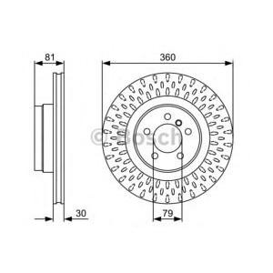 спирачен диск BOSCH 0 986 479 557
