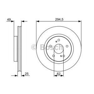 спирачен диск BOSCH 0 986 479 559